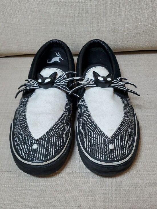 Vans Men’s Black & White Patterned Slip-On Loafers Size 11 main image 6